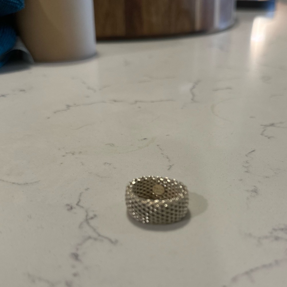 Tiffany Sterling Silver Mesh Ring